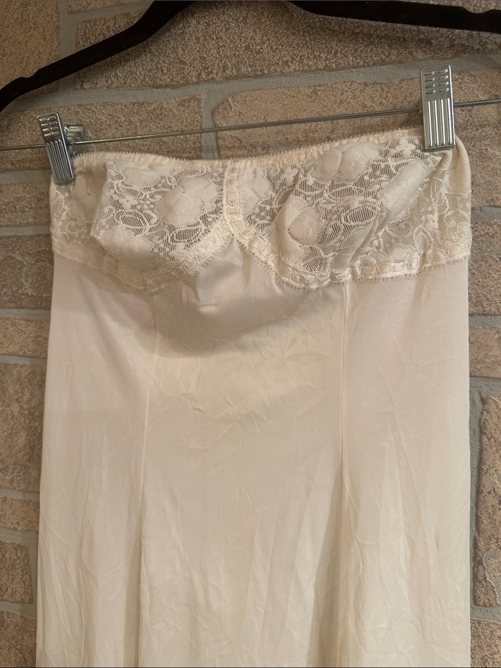 NWT Vintage 50-60s Lace Ivory Fairy Slip Ethereal Dress Size XSmall - Picture 2 of 14